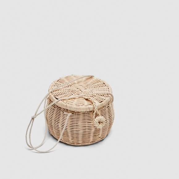 ZARA Raffia Basket Handbag - Picture 2 of 11